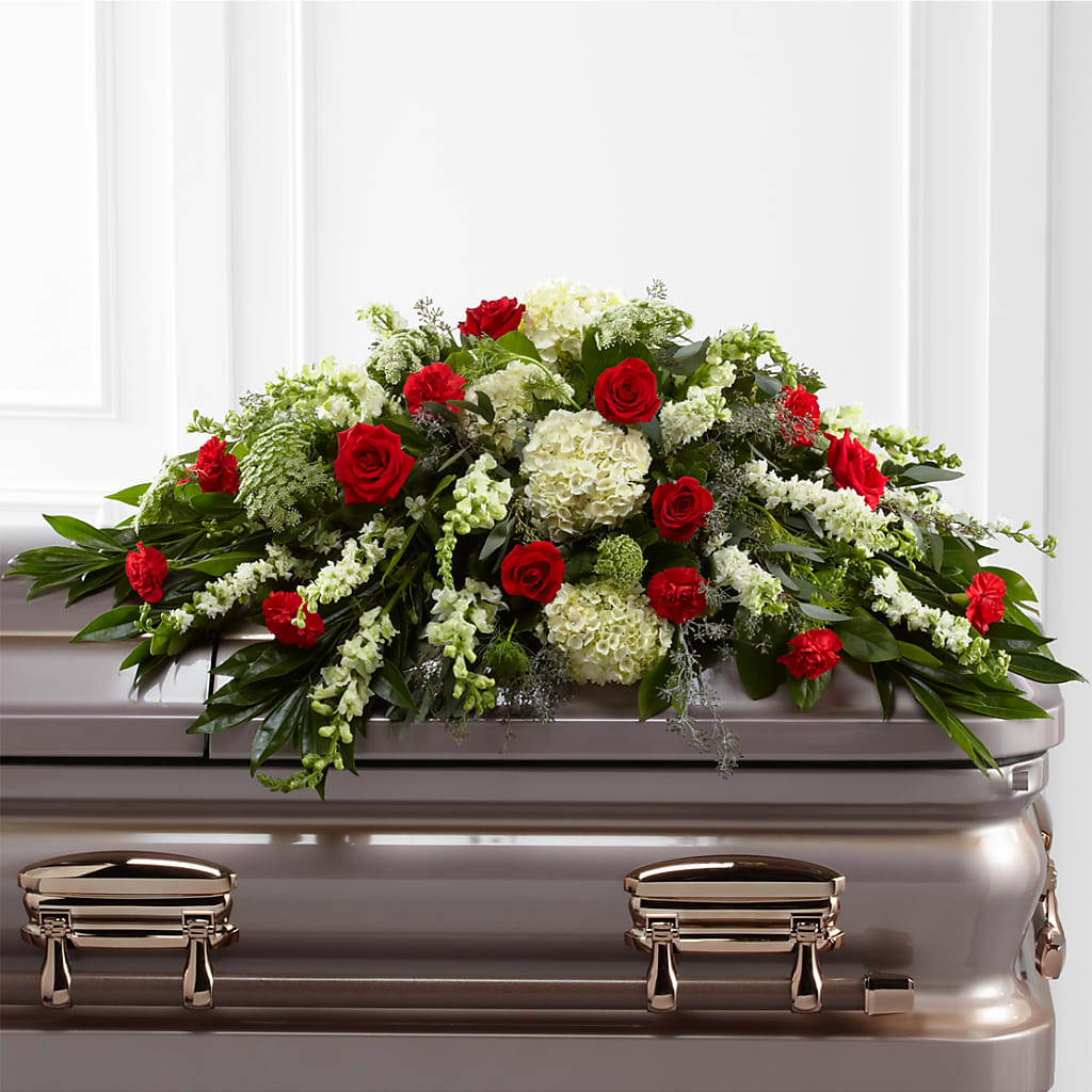 Sincerity Casket Spray – MRS D'S FLOWER SHOP INC, Lakeland FL