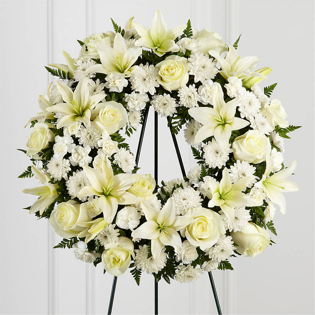 Treasured Tribute Wreath – MRS D'S FLOWER SHOP INC, Lakeland FL