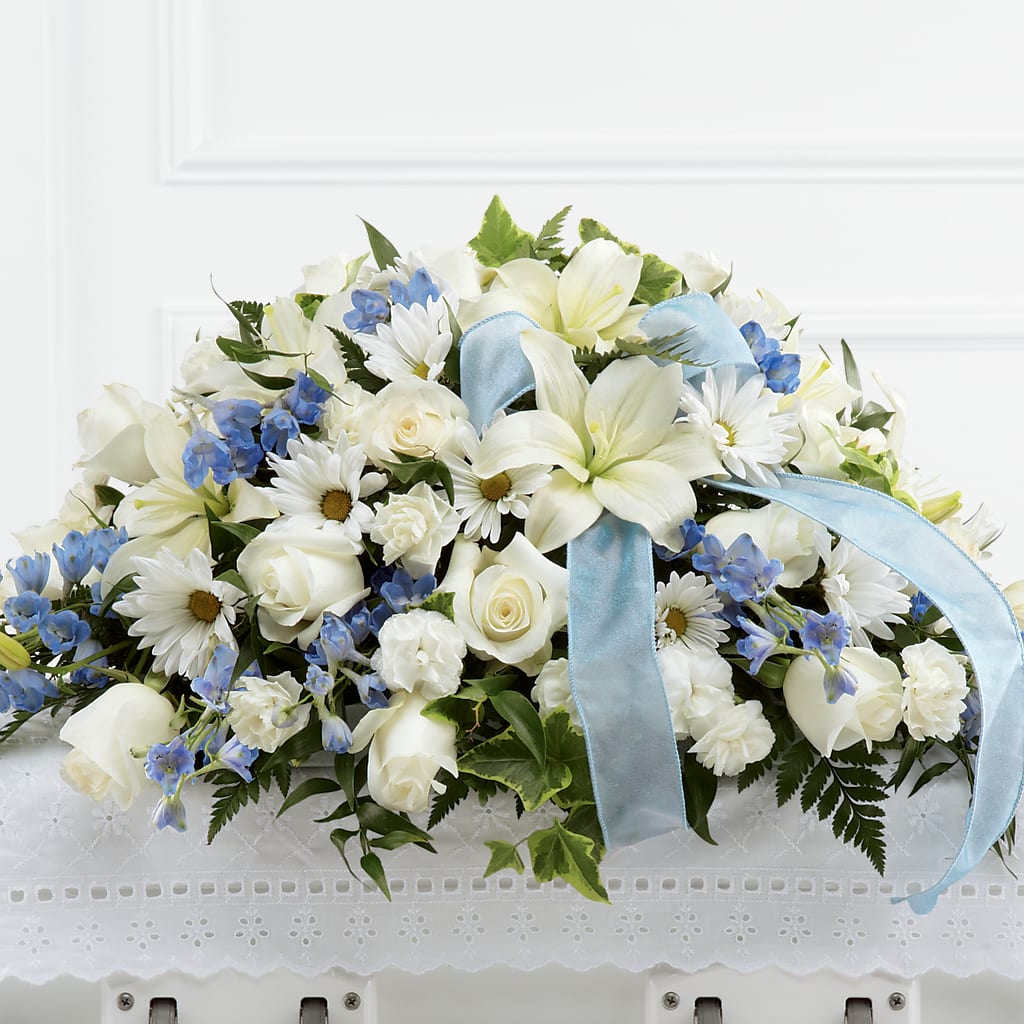 Tender Treasure Casket Spray – MRS D'S FLOWER SHOP INC, Lakeland FL