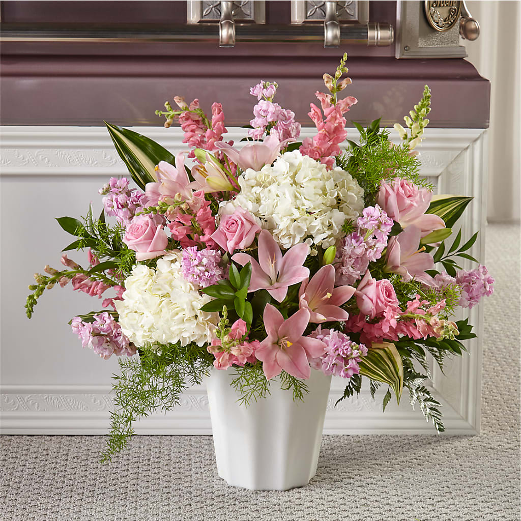 Simply Serene Floor Basket – MRS D'S FLOWER SHOP INC, Lakeland FL