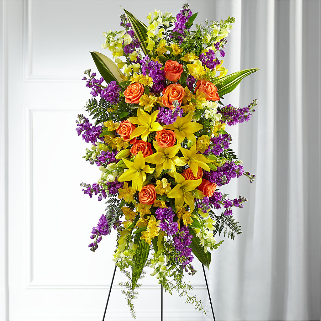 Thoughtful Prayers Standing Spray – MRS D'S FLOWER SHOP INC, Lakeland FL