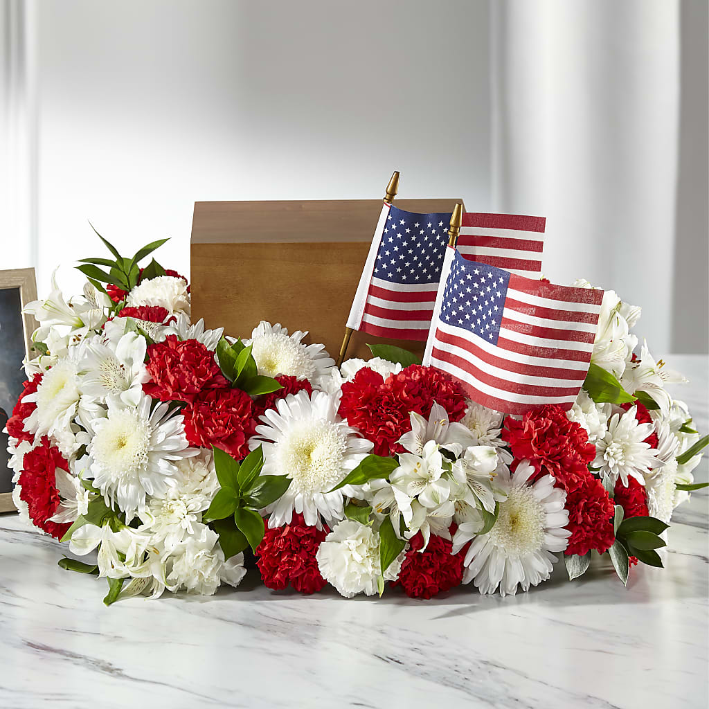 Spirit of Patriotism Cremation Adornment – MRS D'S FLOWER SHOP INC, Lakeland FL