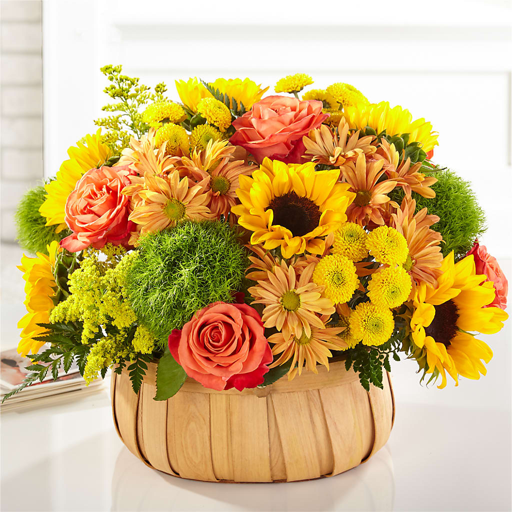 Harvest Sunflower Basket – MRS D'S FLOWER SHOP INC, Lakeland FL