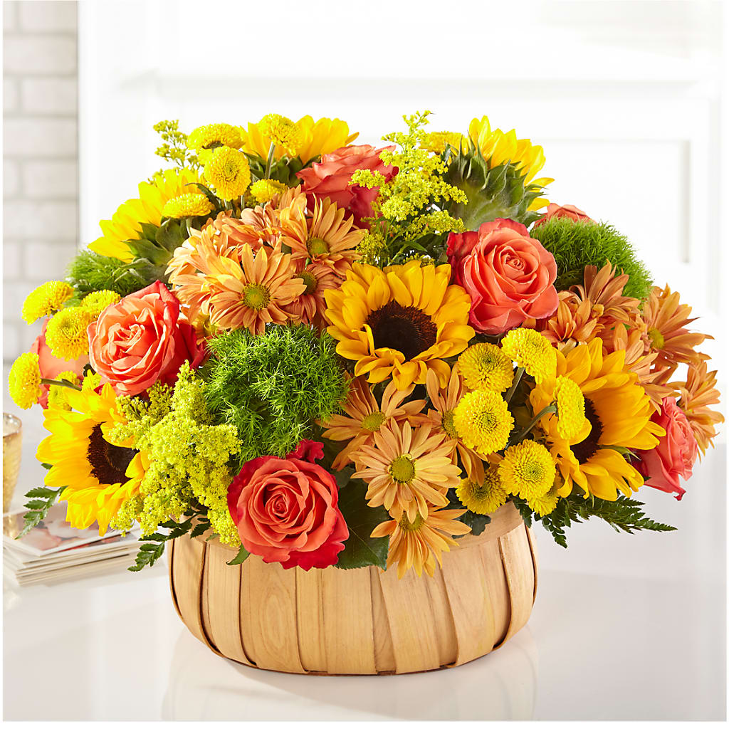 Harvest Sunflower Basket – MRS D'S FLOWER SHOP INC, Lakeland FL
