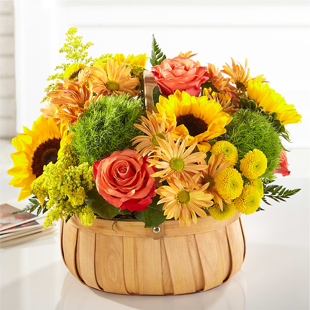 Harvest Sunflower Basket – MRS D'S FLOWER SHOP INC, Lakeland FL