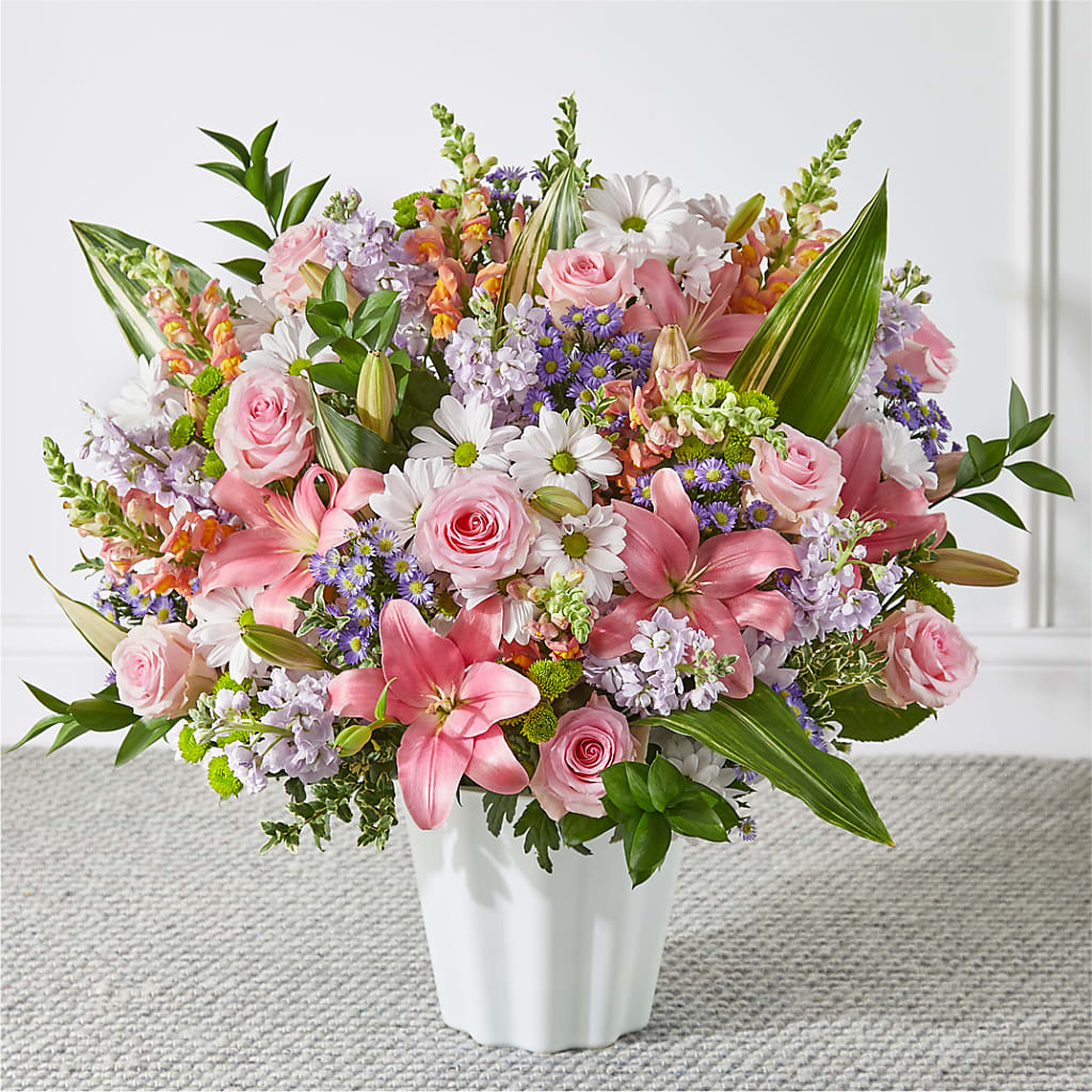Abundant Compassion Floor Basket – MRS D'S FLOWER SHOP INC, Lakeland FL