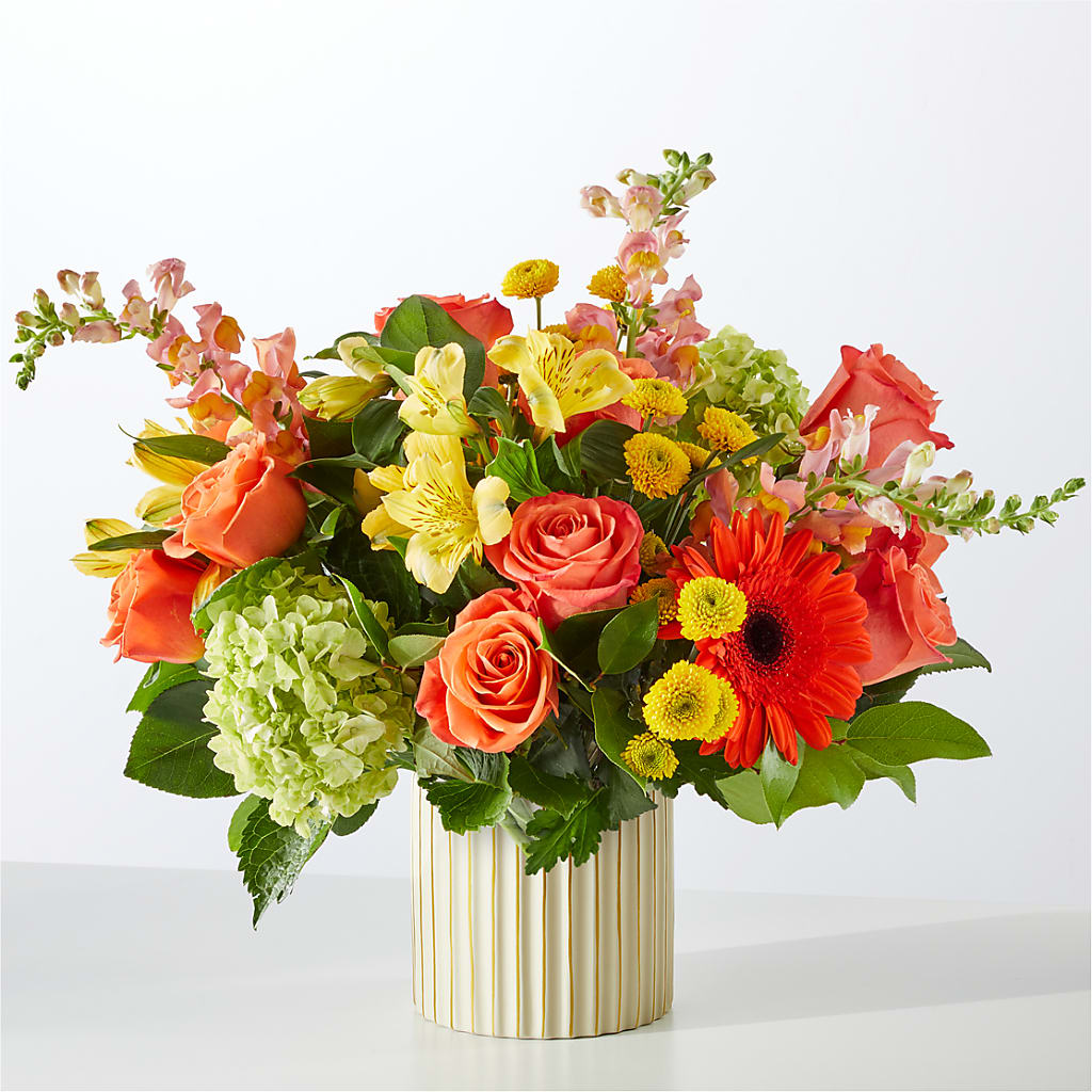 Autumn Sunshine Bouquet with Ivory Vase – MRS D'S FLOWER SHOP INC, Lakeland FL