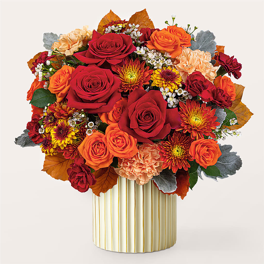 Merlot Bouquet with Ivory Vase – MRS D'S FLOWER SHOP INC, Lakeland FL