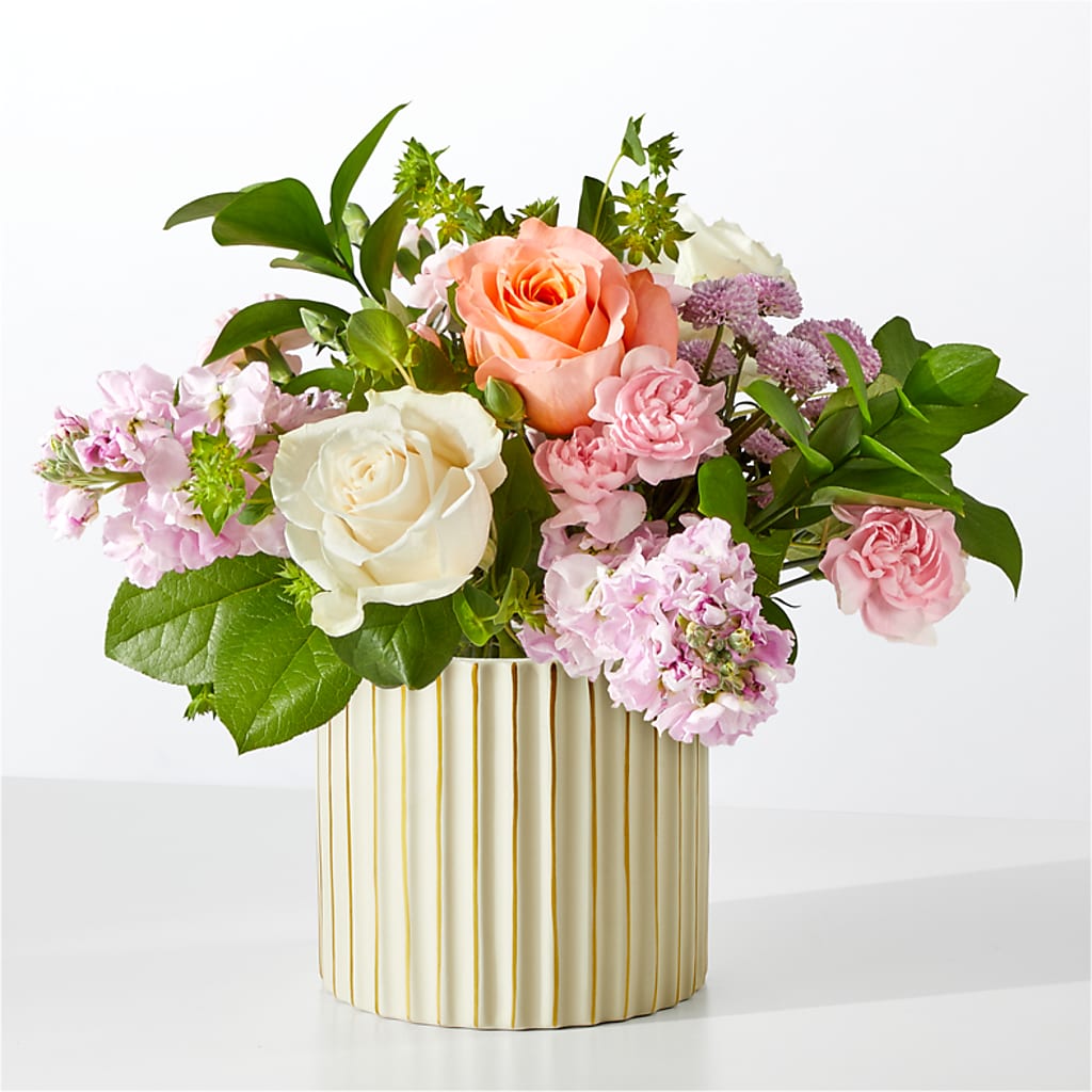 French Market Bouquet with Ivory Vase – MRS D'S FLOWER SHOP INC, Lakeland FL