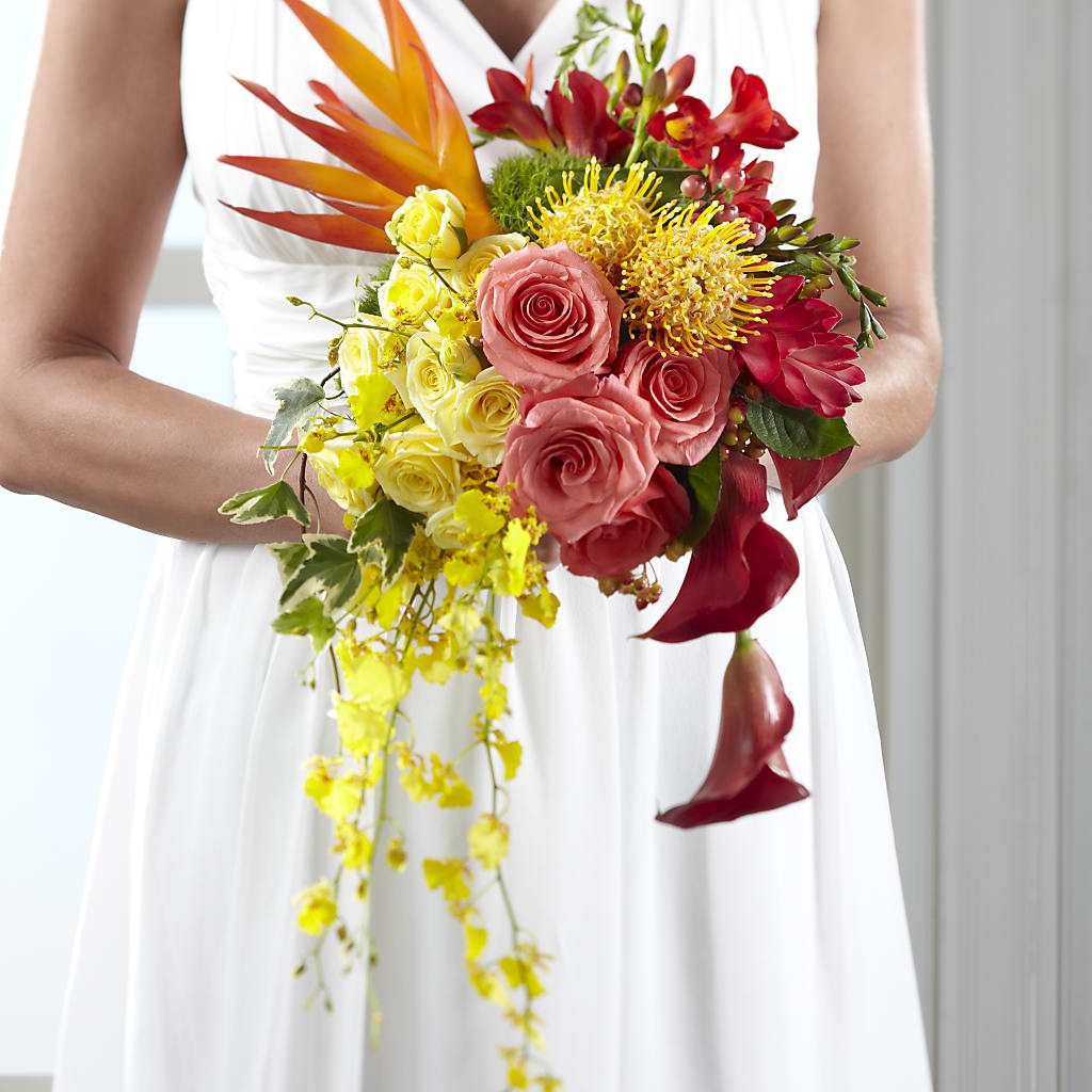 Tears of Delight Bouquet coral, peach, red, yellow flower arrangement | Lakeland, FL | Mrs D's Flower Shop Inc Tears of Delight Bouquet coral, peach, red, yellow flower arrangement | Lakeland, FL | Mrs D's Flower Shop Inc