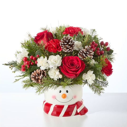 Jolly Snowman Bouquet – MRS D'S FLOWER SHOP INC, Lakeland FL