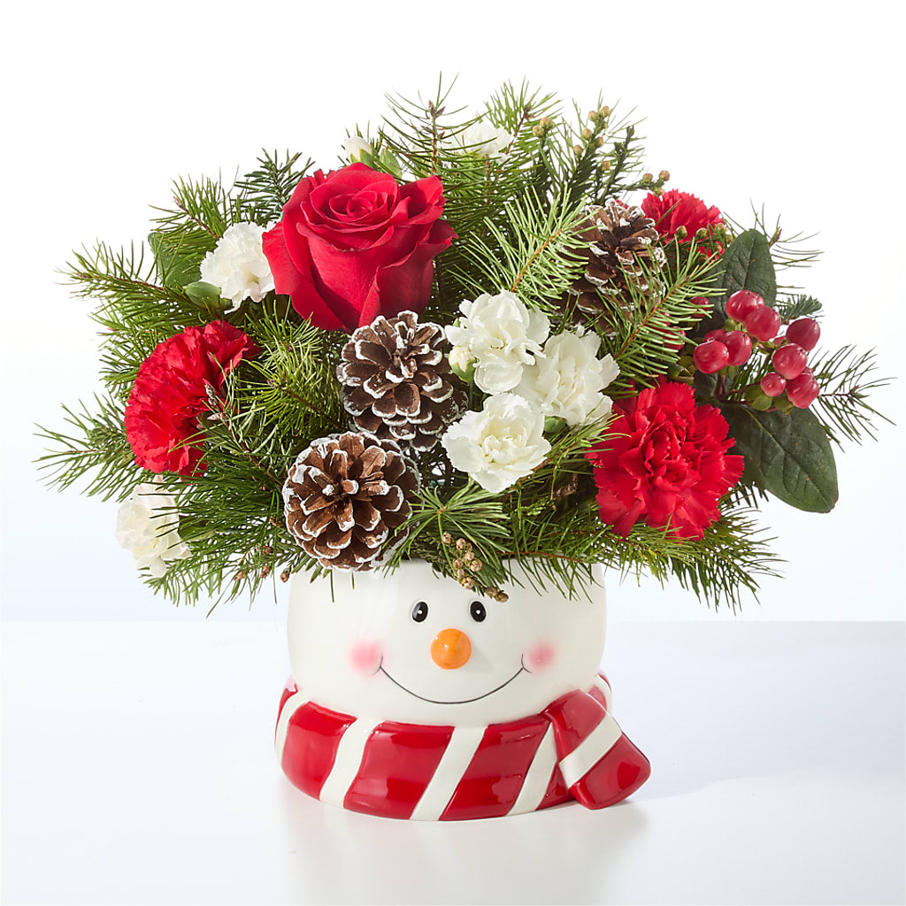 Jolly Snowman Bouquet – MRS D'S FLOWER SHOP INC, Lakeland FL