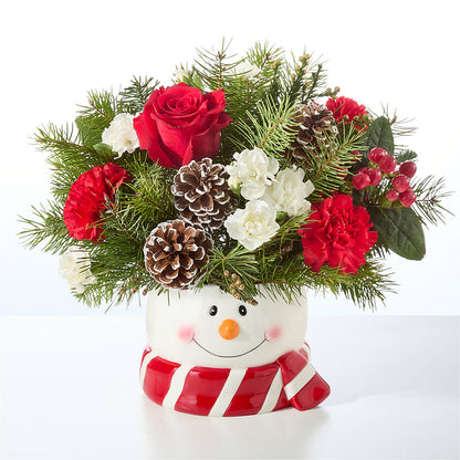 Jolly Snowman Bouquet – MRS D'S FLOWER SHOP INC, Lakeland FL