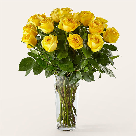 Long Stem Yellow Rose Bouquet – MRS D'S FLOWER SHOP INC, Lakeland FL