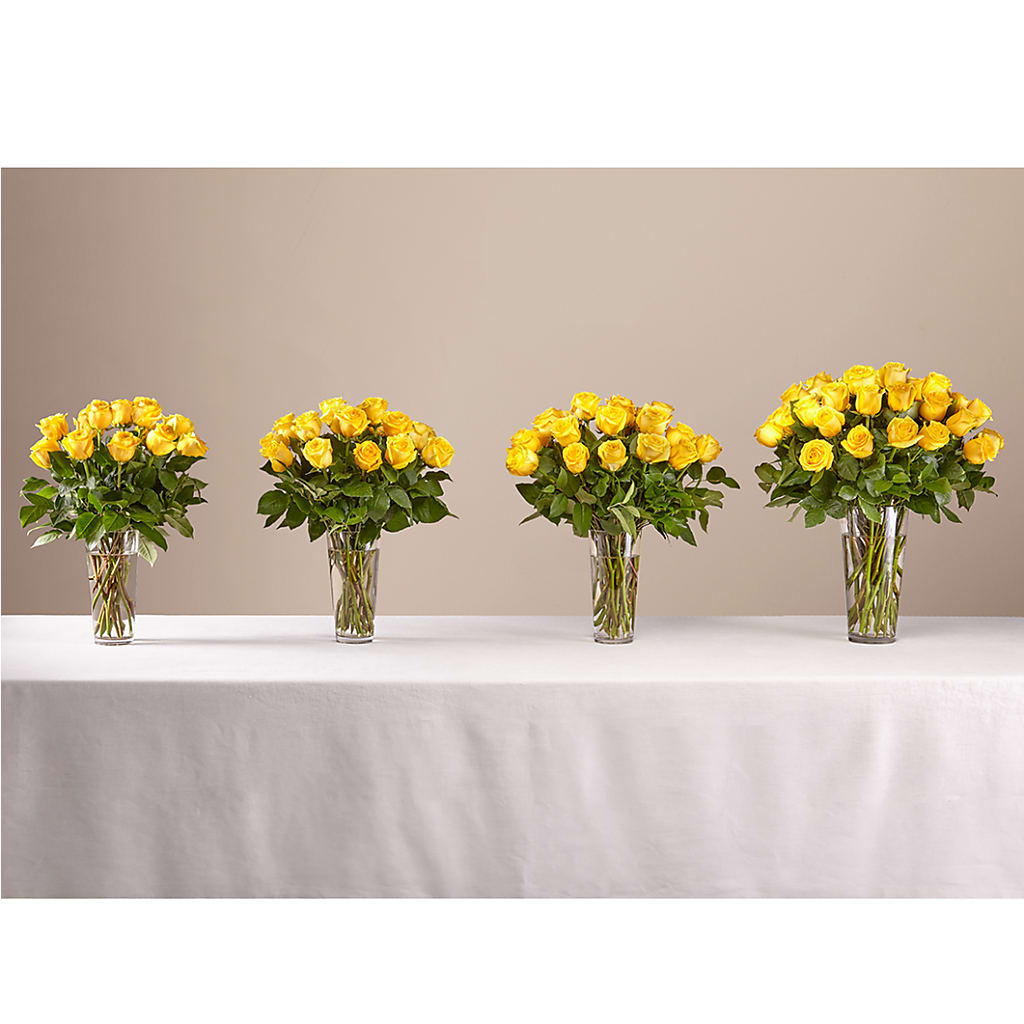 Long Stem Yellow Rose Bouquet – MRS D'S FLOWER SHOP INC, Lakeland FL