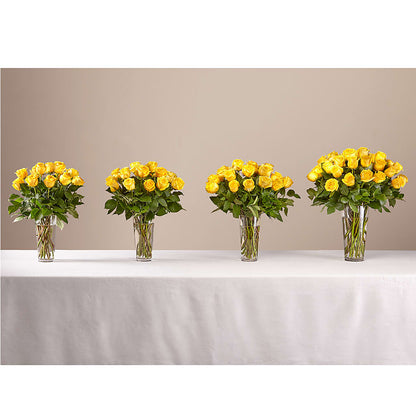Long Stem Yellow Rose Bouquet – MRS D'S FLOWER SHOP INC, Lakeland FL