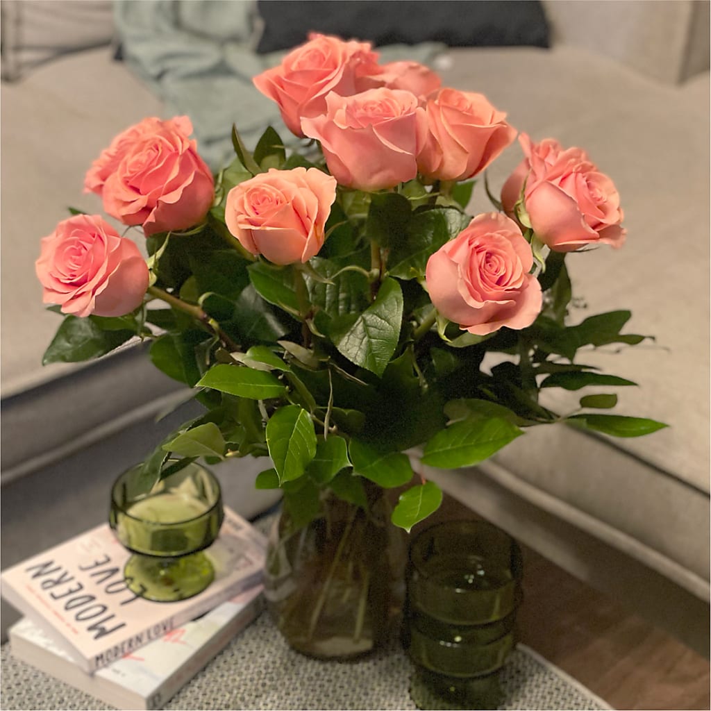 Long Stem Pink Rose Bouquet – MRS D'S FLOWER SHOP INC, Lakeland FL