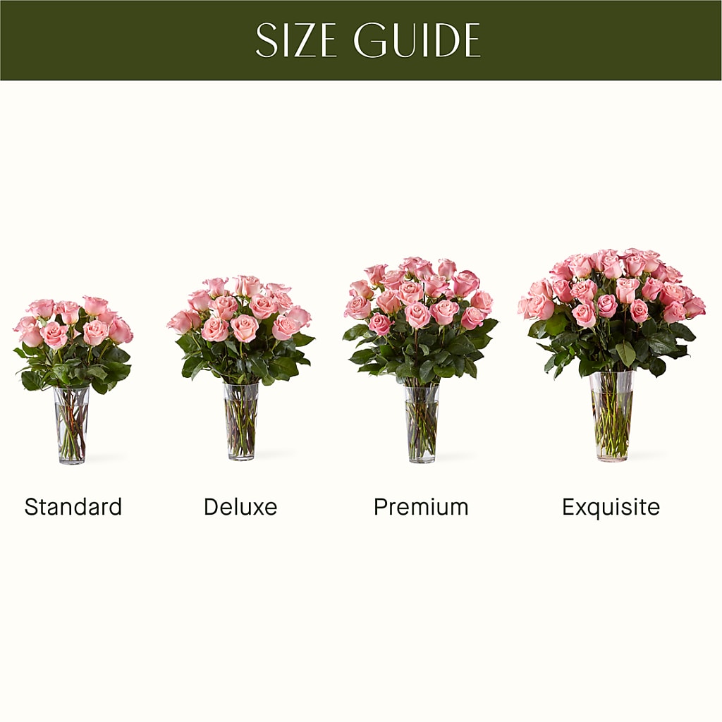 Long Stem Pink Rose Bouquet – MRS D'S FLOWER SHOP INC, Lakeland FL