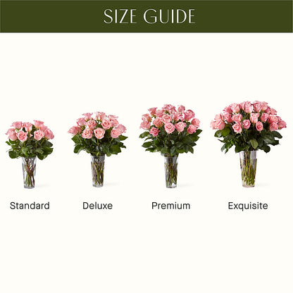 Long Stem Pink Rose Bouquet – MRS D'S FLOWER SHOP INC, Lakeland FL