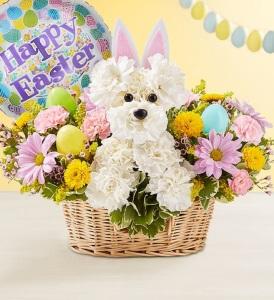 HOPPY EASTER W/MYLAR – MRS D'S FLOWER SHOP INC, Lakeland FL