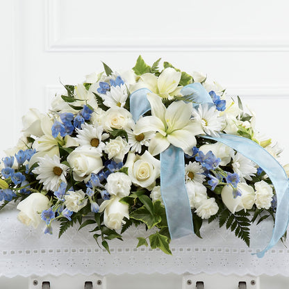 Tender Treasure Casket Spray – MRS D'S FLOWER SHOP INC, Lakeland FL