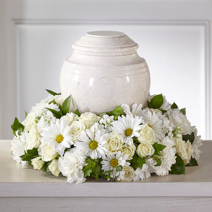 Ivory Gardens Cremation Adornment – MRS D'S FLOWER SHOP INC, Lakeland FL