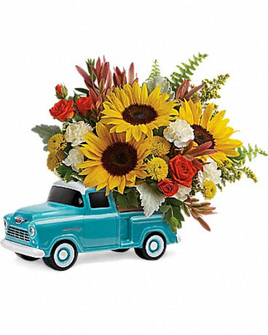 Teleflora's Chevy Pickup Bouquet