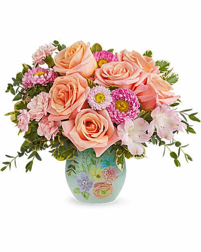 Watercolor Garden Bouquet