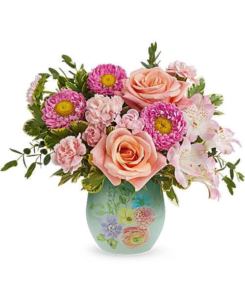 Watercolor Garden Bouquet