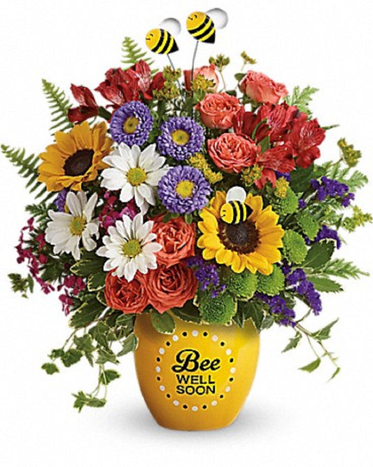 Buzzing Bee Well Pot – MRS D'S FLOWER SHOP INC, Lakeland FL
