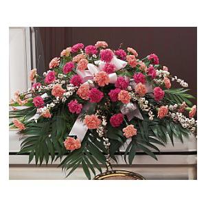 DELICATE PINK CASKET SPRAY – MRS D'S FLOWER SHOP INC, Lakeland FL