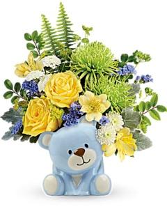 Bundle of Love Bear - Boy – MRS D'S FLOWER SHOP INC, Lakeland FL