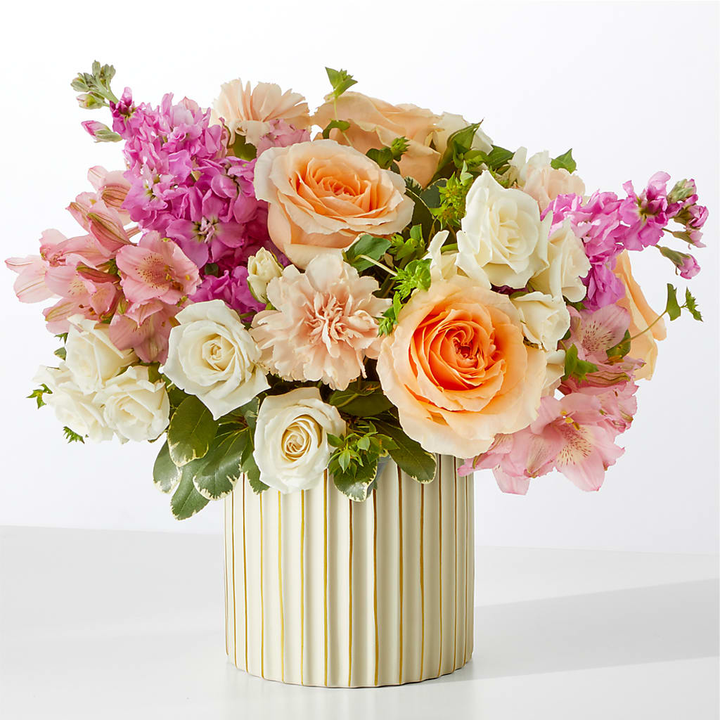 Paradise Bouquet with Ivory Vase – MRS D'S FLOWER SHOP INC, Lakeland FL