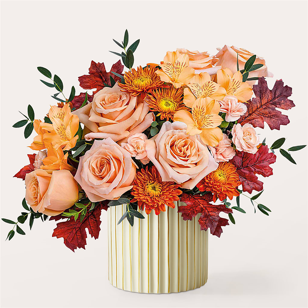 Spiced Latte Bouquet with Ivory Vase – MRS D'S FLOWER SHOP INC, Lakeland FL
