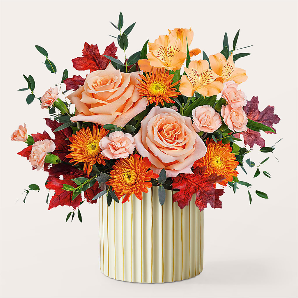 Spiced Latte Bouquet with Ivory Vase – MRS D'S FLOWER SHOP INC, Lakeland FL