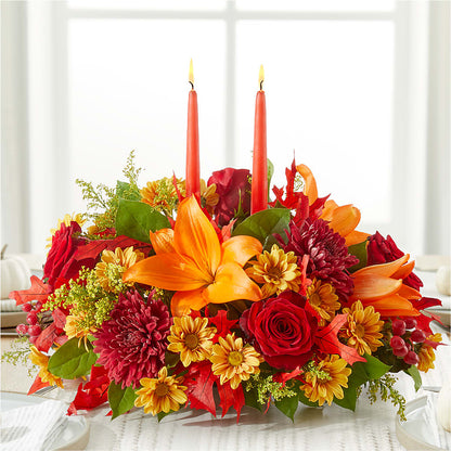 Autumn's Embrace Centerpiece – MRS D'S FLOWER SHOP INC, Lakeland FL