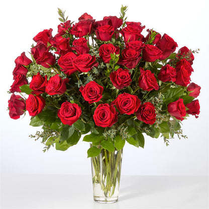 Forever Yours Fifty Stem Red Rose Bouquet – MRS D'S FLOWER SHOP INC, Lakeland FL