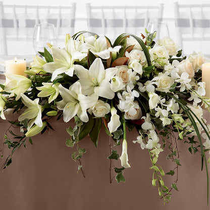 White Linen Arrangement – MRS D'S FLOWER SHOP INC, Lakeland FL