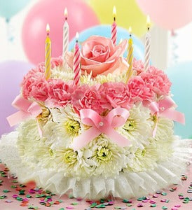 PASTEL BIRTHDAY FLOWER CAKE